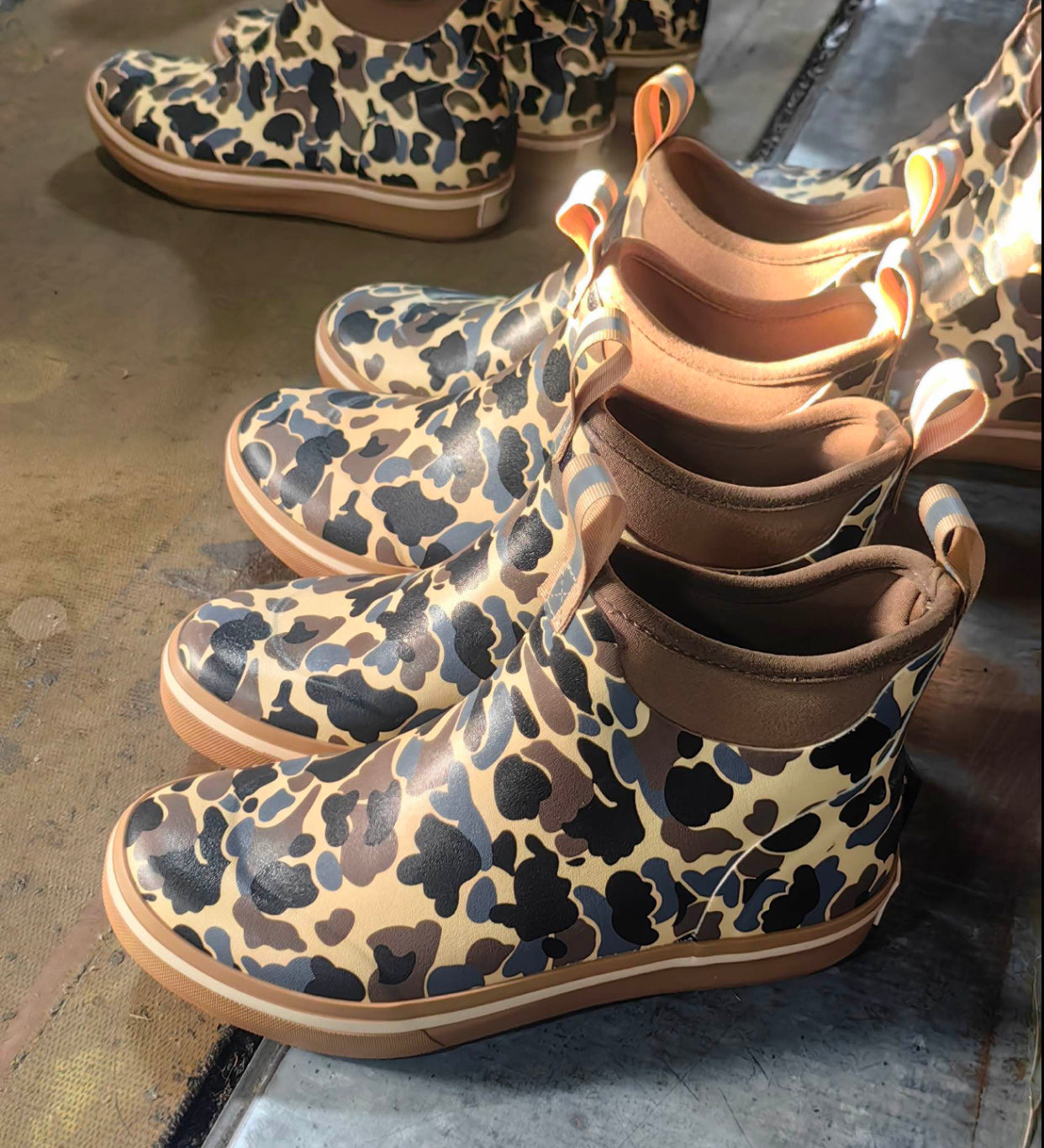 Old School Camo Deck Boots AiX Waterfowl