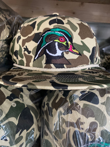 Wood Duck Old School Camo Hat